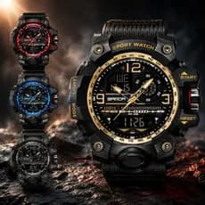 Relogio Masculino Shock Esportivo Grande Resistente a agua