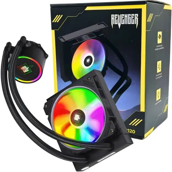 Water Cooler 120S, ARGB, Led Rgb 120mm, Preto Para Processador AMD e Intel