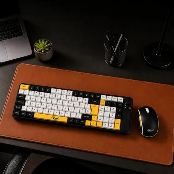 Kit Teclado e Mouse Sem Fio Recarregável+Mousepad Gamer XG