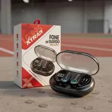 Fone de Ouvido Sem Fio Com Cancelamento De Ruído  Wireless Bluetooth TWS Esportivo Estilo gancho iOS Android