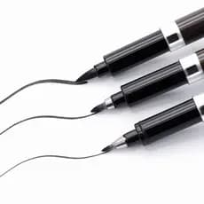 3 pcs Lote De Caligrafia Canetas Pincel Para Escrita brush pen caneta personalizada