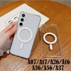 Capa Magsafe  Transparente A07/A17/A26/A16/A36/A56/A37 Capinha Samsung Galaxy Acrilico Luxo Magnético Acrilico