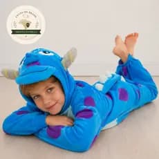 Pijama de Menino Sulivan Divertido Kigurumi Infantil Personagens Divertido Pronta Entrega Tecido Premium