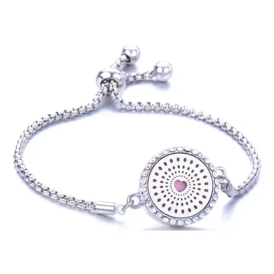 Pulseira Difusora de Aromas de Coracao Pessoal Aromaterapia Oleo Essencial