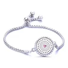 Pulseira Difusora de Aromas de Coracao Pessoal Aromaterapia Oleo Essencial