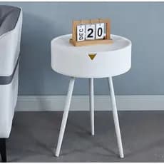 Mesa lateral moderna e minimalista com espaço de armazenamento sala quarto plástico rígido
