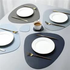 KIT COM 02/04/06 JOGO AMERICANO SOUSPLLAT (MATERIAL PREMIUM DUPLA FACE) C/PORTA COPO