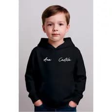 Blusa de Frio Infantil Ana Castela Cantora de Sertanejo Moletom com capuz modelo Canguru para sair