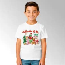 Camiseta Infantil e Adulto Unissex Para o Natal Monte seu Kit Estampa Whoville
