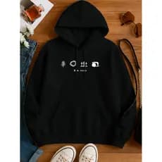 Moletom Premium estilo canguru Ele Vive Cristão e religioso com bolso e capuz ajustável