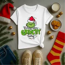 Camiseta Adulto e Infantil Unissex Para o Natal Excelente Qualidade Estampa Grinch 2