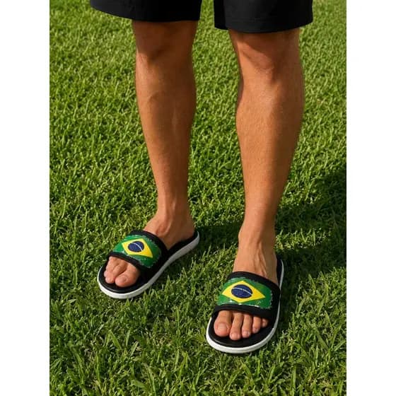 Chinelo do Brasil Asuna 2.0 Slide Feminina e Masculina Si-Liga Super Sandália Confortável Original Chinela