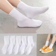 Kit  de meias casuais infantis de cano alto