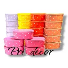 kit de potes 1 litros hermético de bolinha oval poa marmitas