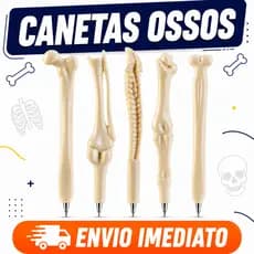 Canetas Ossos Esferográfica Fêmur Coluna Vertebral Enfermagem Medicina Halloween