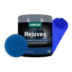 Kit Rejuvex Revitalizador De Plasticos 400g Vonixx Vintex Toalha Aplicador