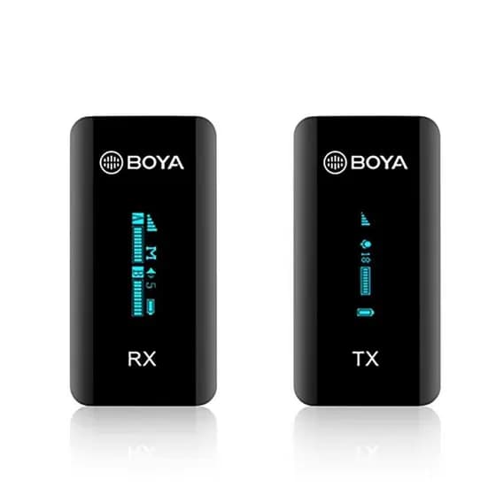 Sistema Microfone de Lapela Boya By-xm6-s1 2.4GHz Preto
