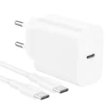 Fonte Alimentação 1Hora Usb C 20W + Cabo 1 Metro Branco