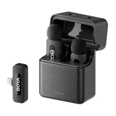 Microfone de Lapela Boya By-v3 Lightning p/iPhone Preto