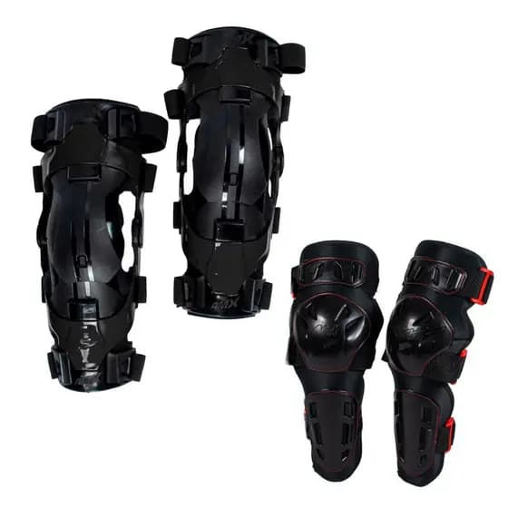 Kit Proteção Amx Joelheira Cotoveleira Trilha Motocross Bike Enduro