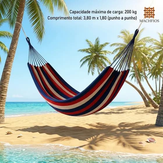 Rede de Descanso Nylon Amazonas Impermeável  100% Nylon