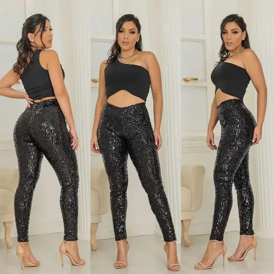 Calças paetê, calça elegante,calças festa .