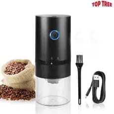 Moedor de café elétrico portátil, núcleo de moagem cerâmica, feijão moinho, moedor, carga USB, nova atualização, profiss