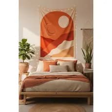 Tapeçaria Morandi 230x180cm, Tecido Decorativo para Casa