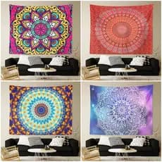 Tapeçaria de mandala, tapeçaria de parede, tapeçaria decorativa para casa