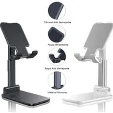 Suporte Para Celular E Tablet Dobrável Portátil Ajustável De Mesa