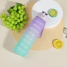 Garrafa De Água 900ml Com Canudo Squeeze Fitness Motivacional