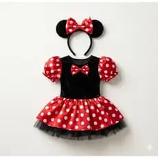 Fantasia vestido da Minnie infantil