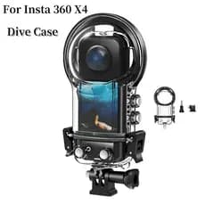 Insta360 X4 50m Capa De Mergulho Selada À Prova D'água Para Acessórios Câmera De Ação Esportiva