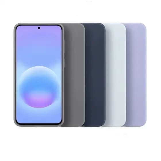 Capa De Telefone De Silicone Líquido Original Para Samsung Galaxy A57 5G , Protetora Macia À Prova De Choque De Cor Sóli