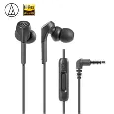 Audio Technica ATH-CKS550XIS Fone De Ouvido Com Fio Hifi Subwoofer Baixo Hi-Res Controle De Microfone