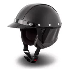 Capacete Vintage Custom em Couro - Pro Tork