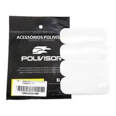 Adesivo Refletivo Capacete Prata 4 Unidades - Polivisor