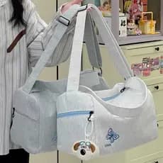 Bolsa de viagem de lazer feminina, bolsa de ombro leve de grande capacidade, bolsa de viagem de negócios, academia de vi
