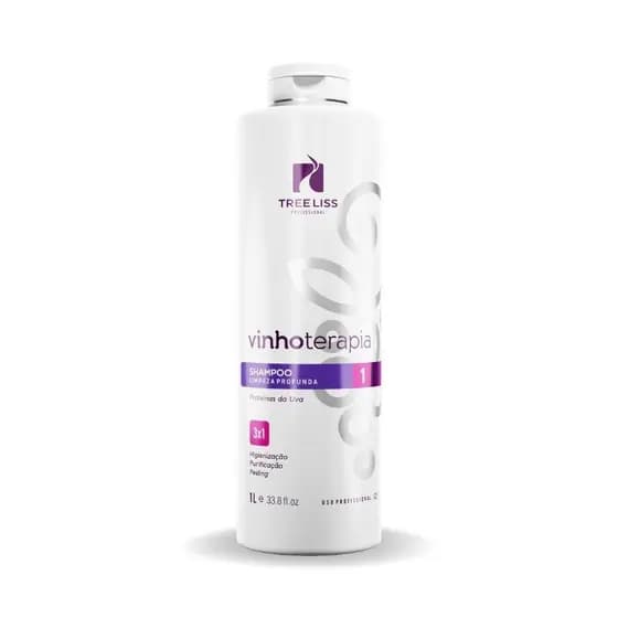 Shampoo Limpeza Profunda Vinhoterapia 1L Tree Liss