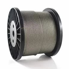 Cabo De Aço Galvanizado 3/32 2,4mm 6x7 Alma De Fibra 100 Metros Cerca Banner
