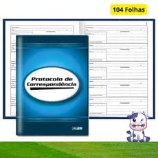 Livro Protocolo Correspondência 104 Folhas Controle Recebimento Encomenda Condomínio Prédio Portaria