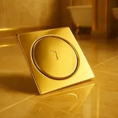 Ralo Click 10x10 Veda Cheiro Brilhante De Banheiro Luxuoso Aço Resistente Inteligente