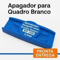 Apagador para Quadro Branco - MasterPrint - Com Imã e Suporte - Escola - Universidade - Escritório
