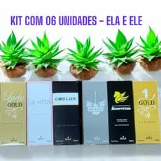 PERFUME FEMININO E MASCULINO | KIT COM 06 UNIDADES