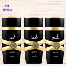 Kit com 3 perfumes masculino ASAD arabe  100ml cada