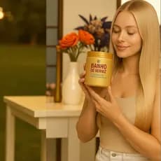 Banho de Verniz 500ml – Brilho Intenso e Hidratação Profissional - Maciez e Luminosidade para Todos os Tipos de Cabelos