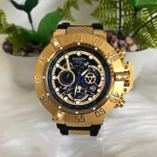 Rel贸gio Invicta 18526 Subaqua Skeleton Noma 3 Preto com Caixa