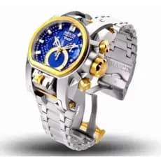 Rel贸gio invicta Zeus Magnum Prata Resistente Com Caixa Velcro