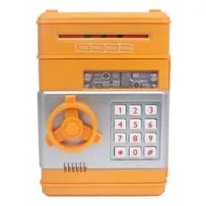 Cofre Eletrônico Digital Infantil Puxa Notas Colorido Divertido Brinquedo Músicas Cofrinho Pci Cofre