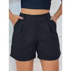 Short feminino Alfaiataria bermuda feminina Social Elegante Verao shorts plus size